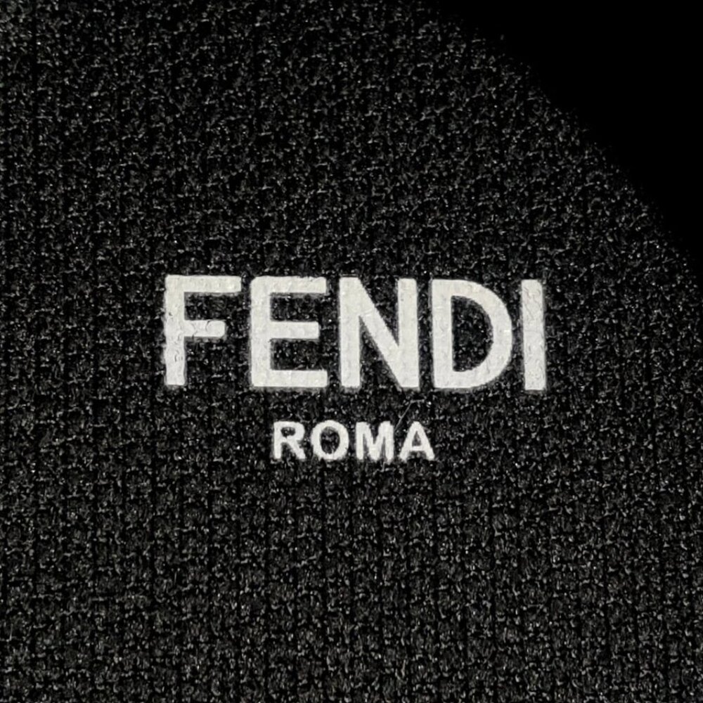 FENDI - Black Gray Polyamide Elastane Women's Sneakers 529-051225 - Picture 6 of 6
